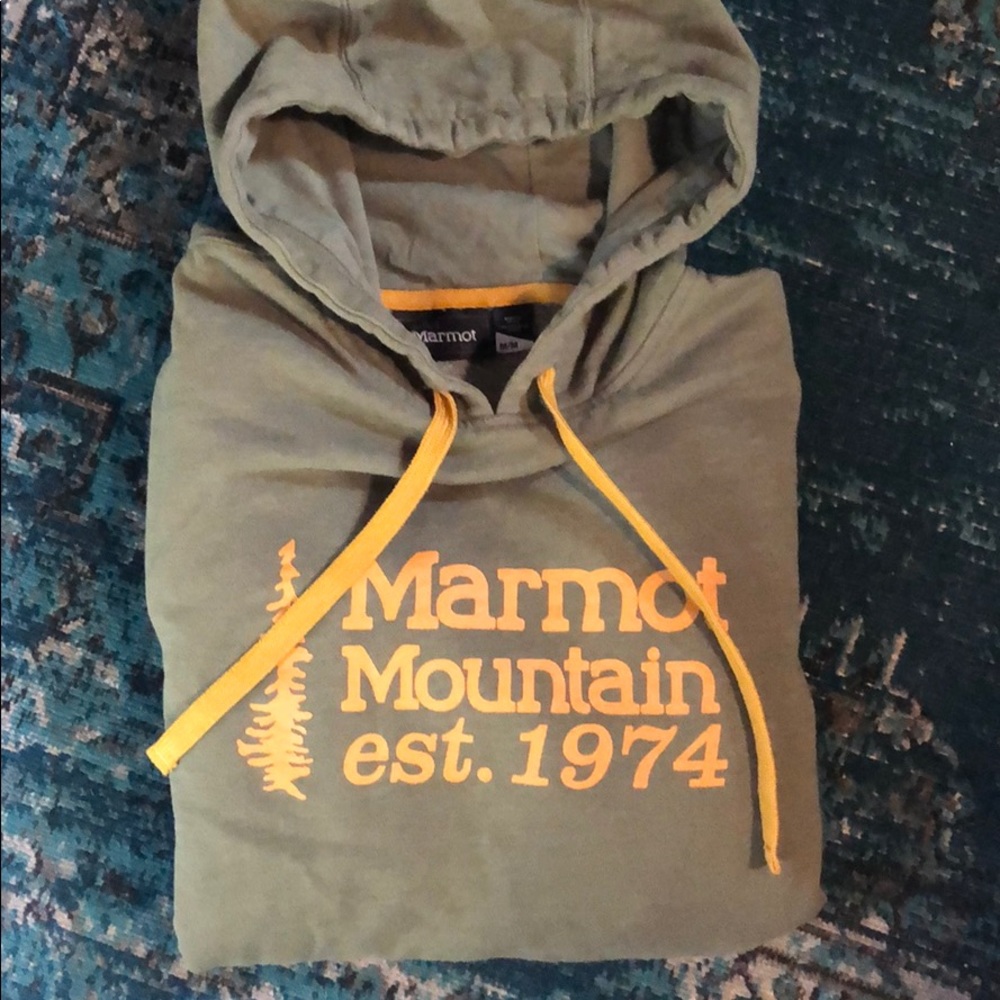 Marmot Hoodie olive green M